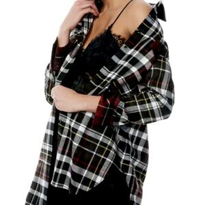 Alice and Olivia heavy good quality plaid shirt